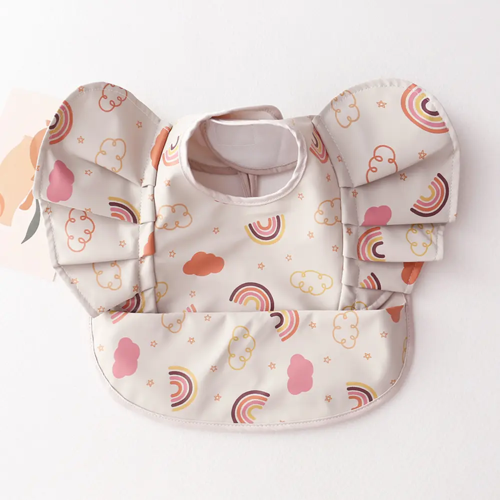 Sweden Retro-Dressing Baby Eating Bib Angel Wings Design - Image 19