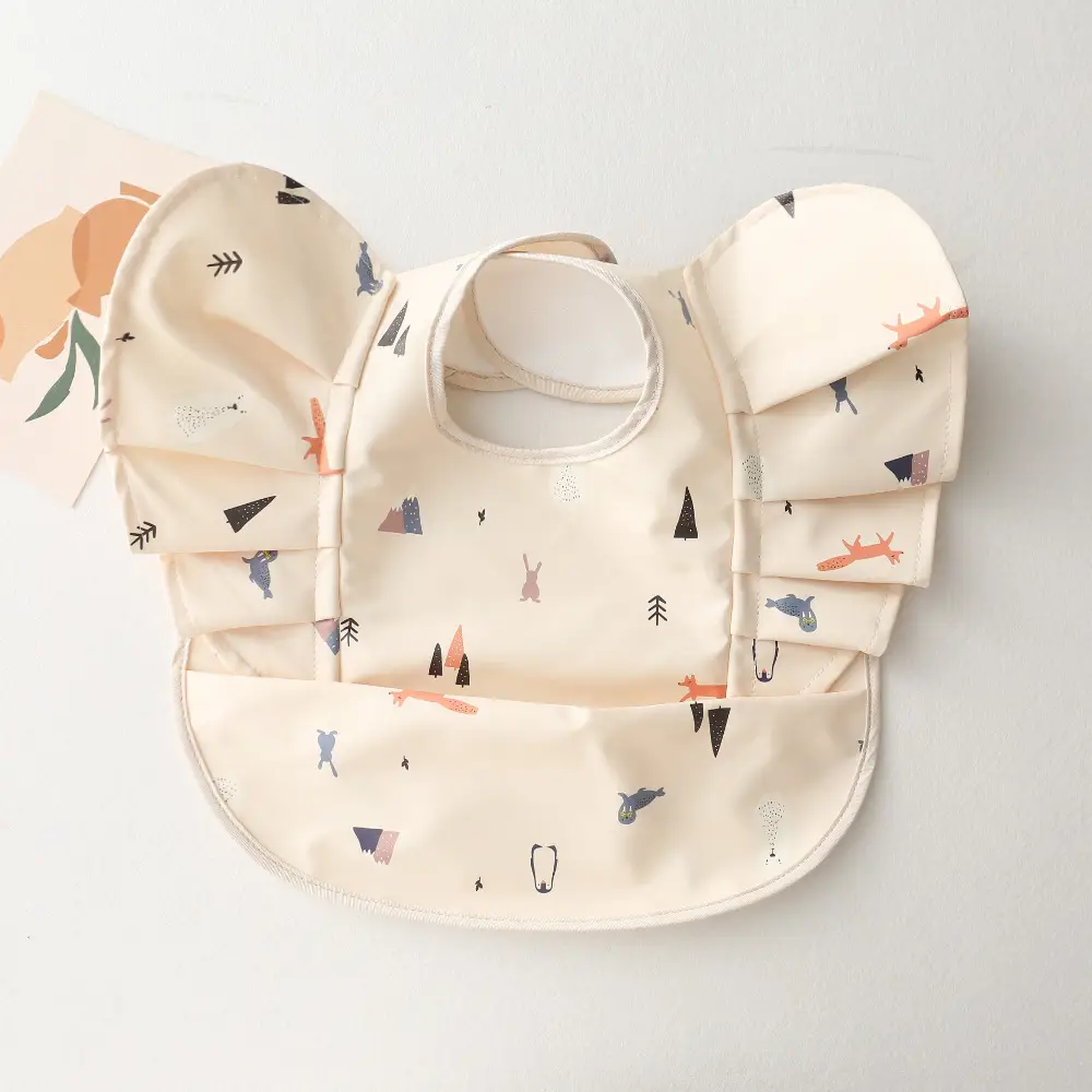 Sweden Retro-Dressing Baby Eating Bib Angel Wings Design - Image 20