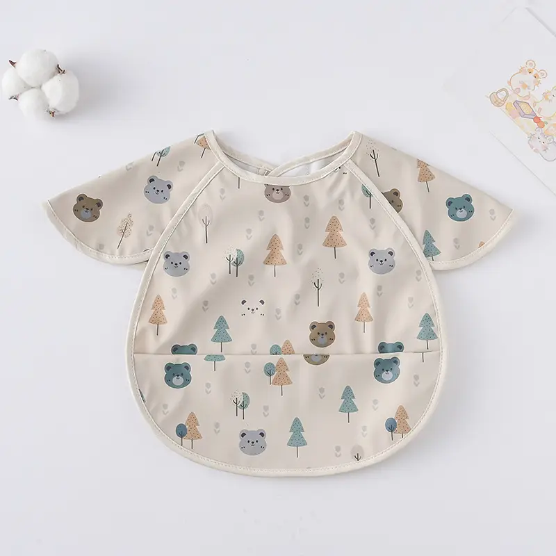 Sweden Retro-Dressing Baby Eating Bib Angel Wings Design - Image 214