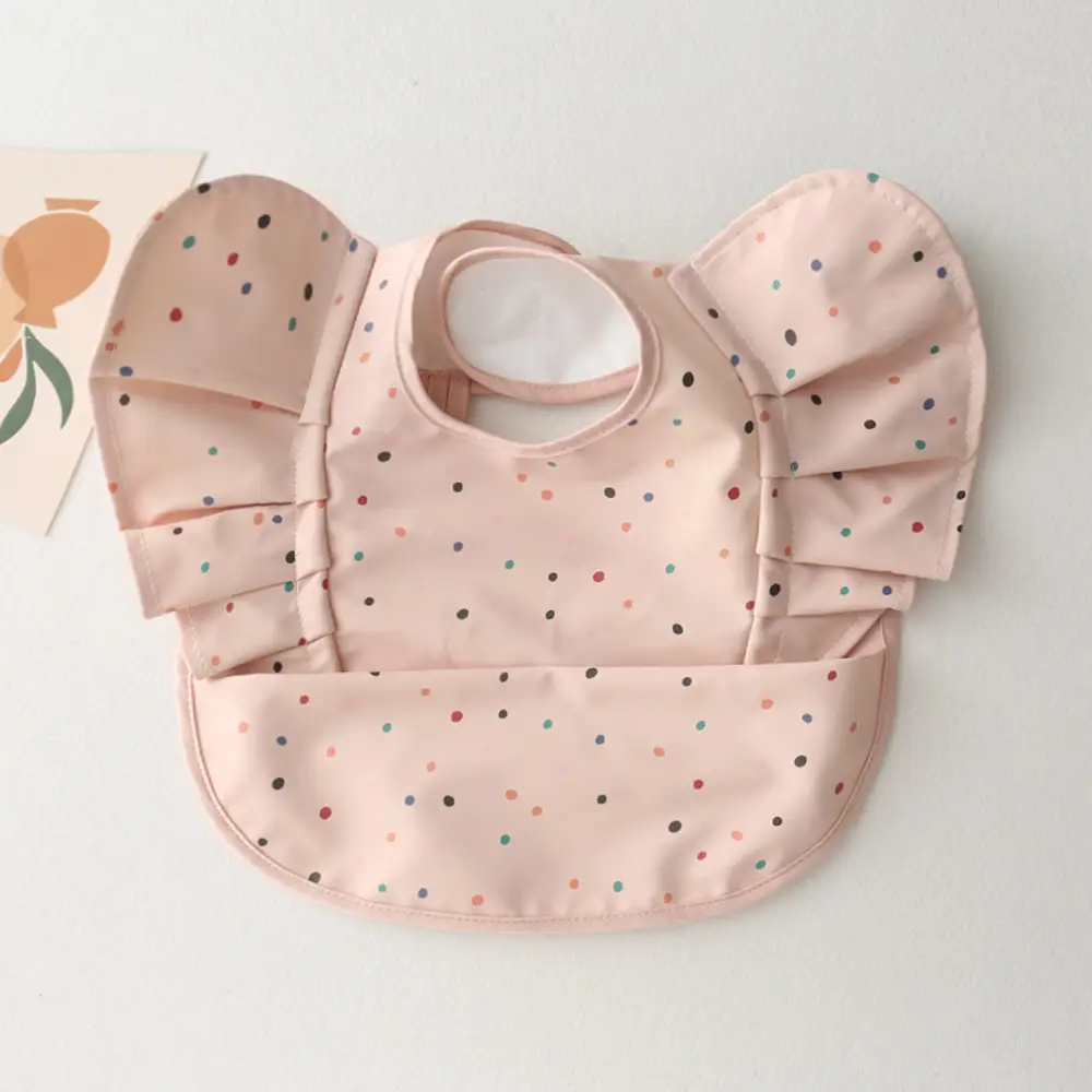 Sweden Retro-Dressing Baby Eating Bib Angel Wings Design - Image 25