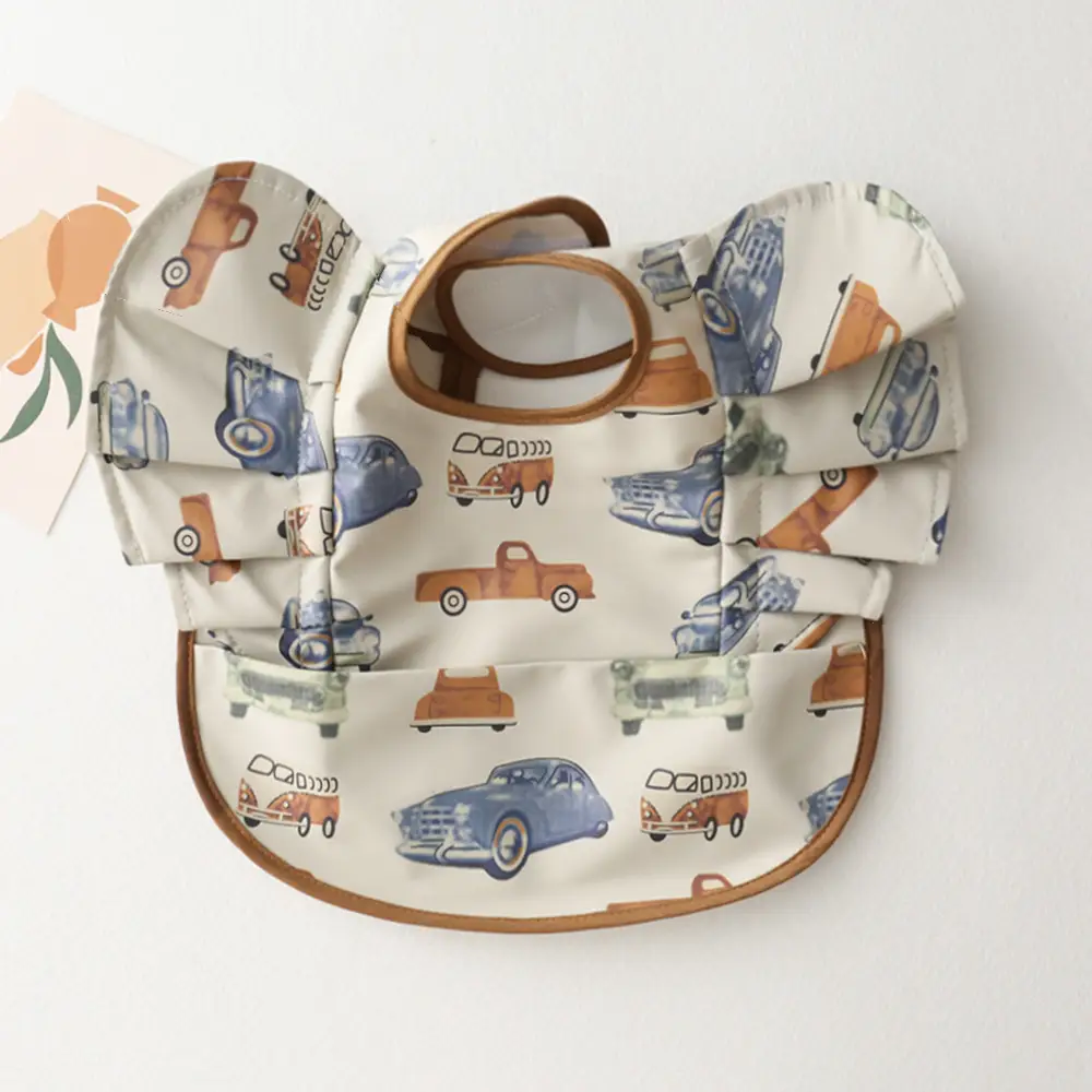 Sweden Retro-Dressing Baby Eating Bib Angel Wings Design - Image 27