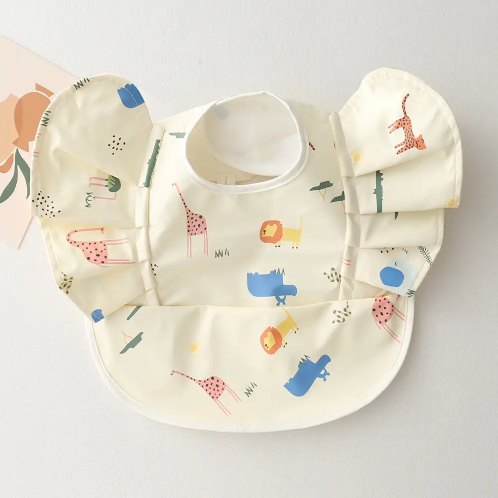 Sweden Retro-Dressing Baby Eating Bib Angel Wings Design - Image 31