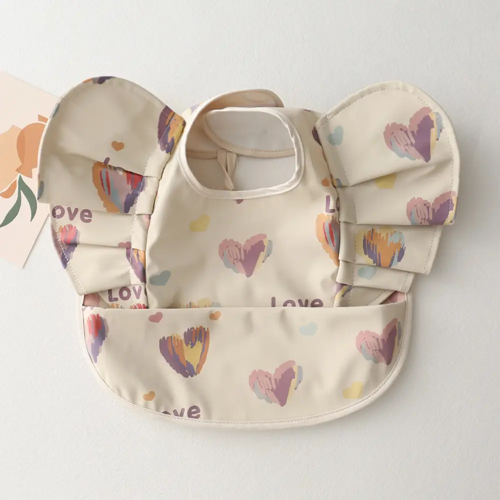Sweden Retro-Dressing Baby Eating Bib Angel Wings Design - Image 41