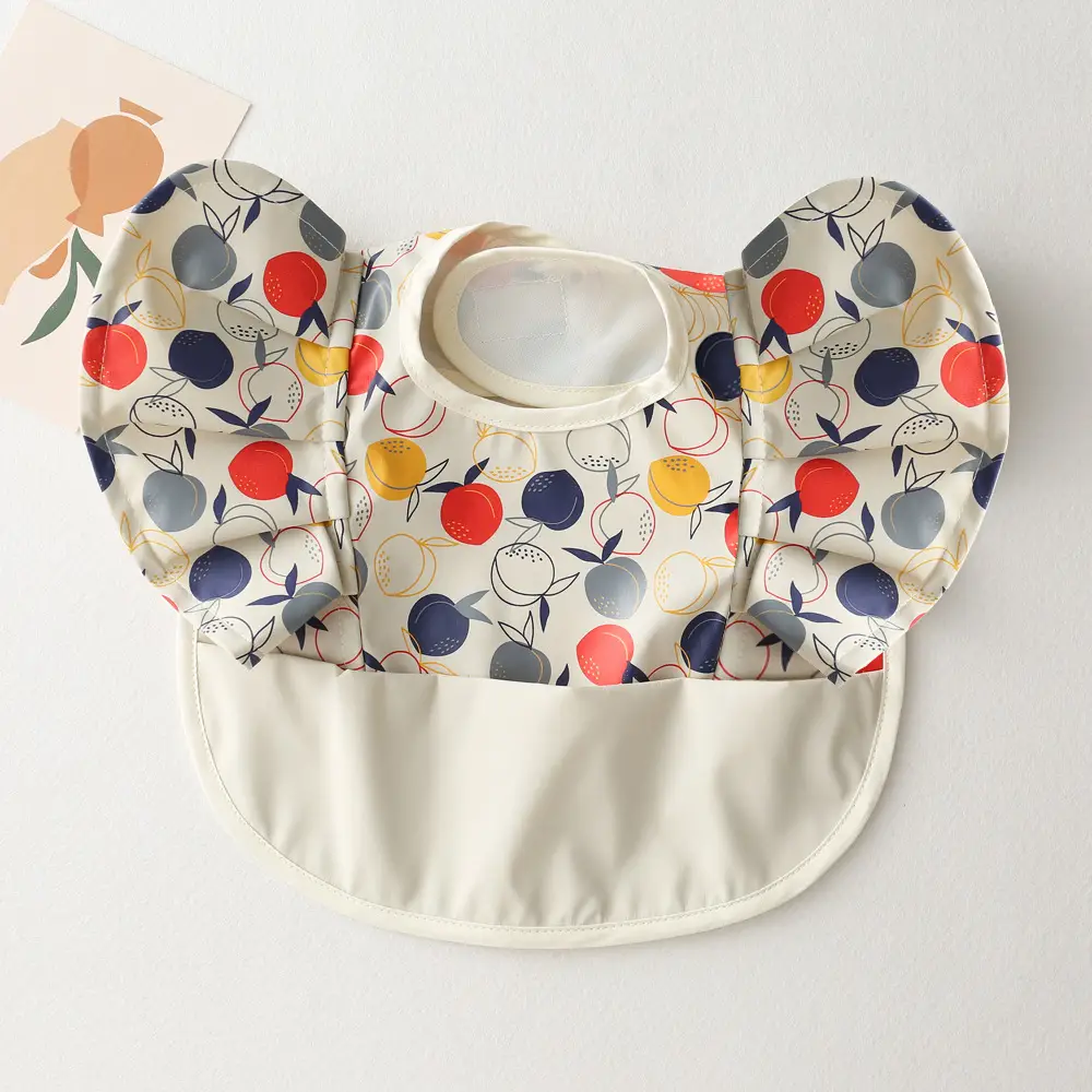 Sweden Retro-Dressing Baby Eating Bib Angel Wings Design - Image 44