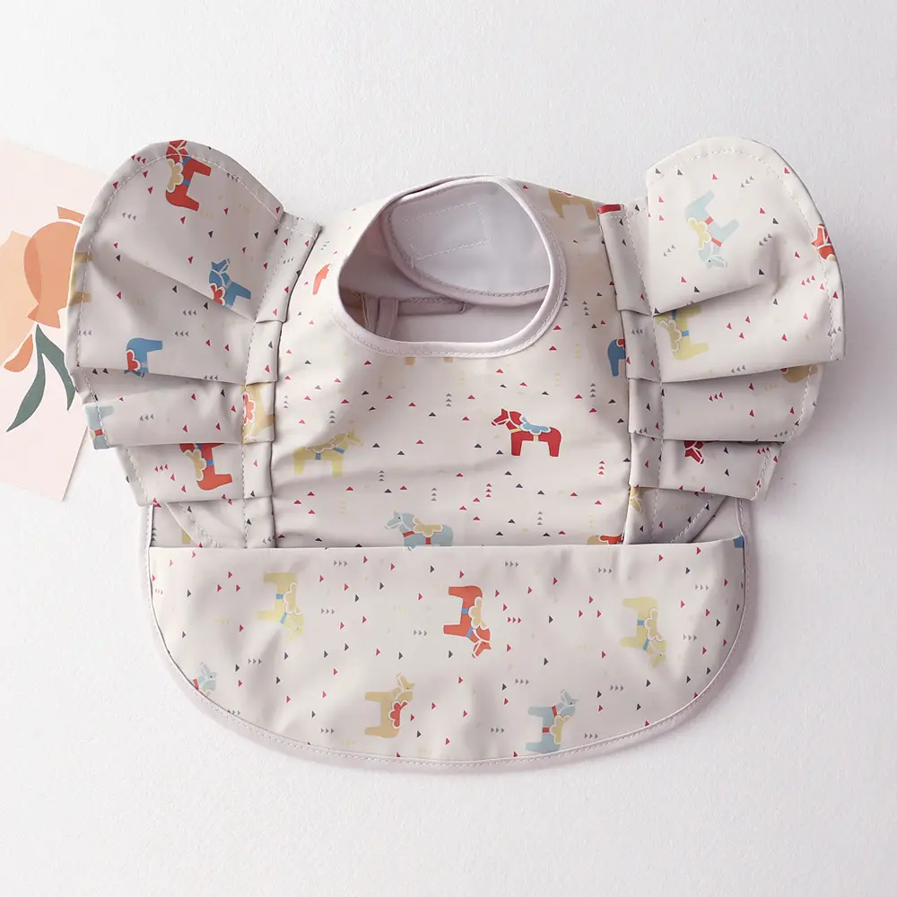 Sweden Retro-Dressing Baby Eating Bib Angel Wings Design - Image 47