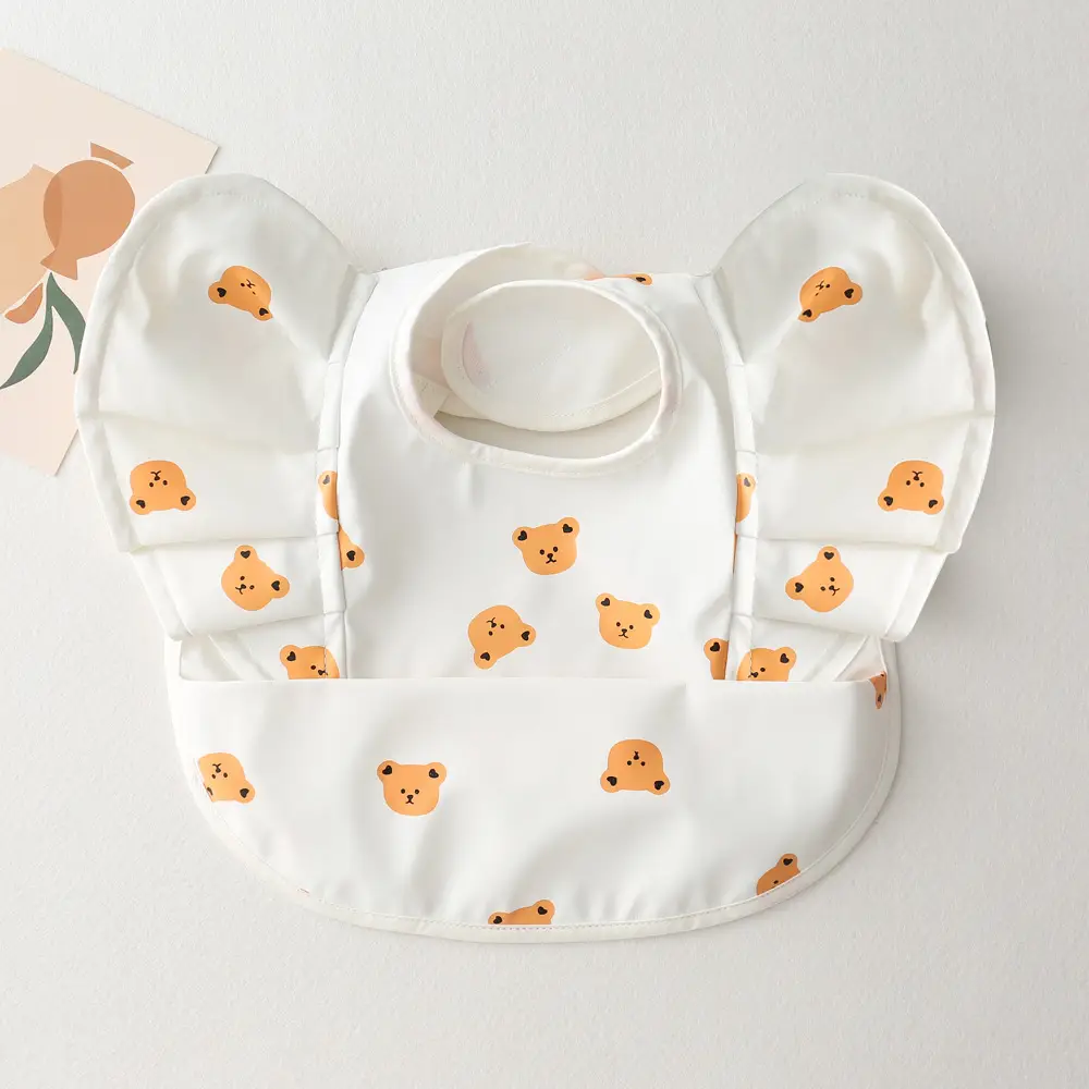 Sweden Retro-Dressing Baby Eating Bib Angel Wings Design - Image 48