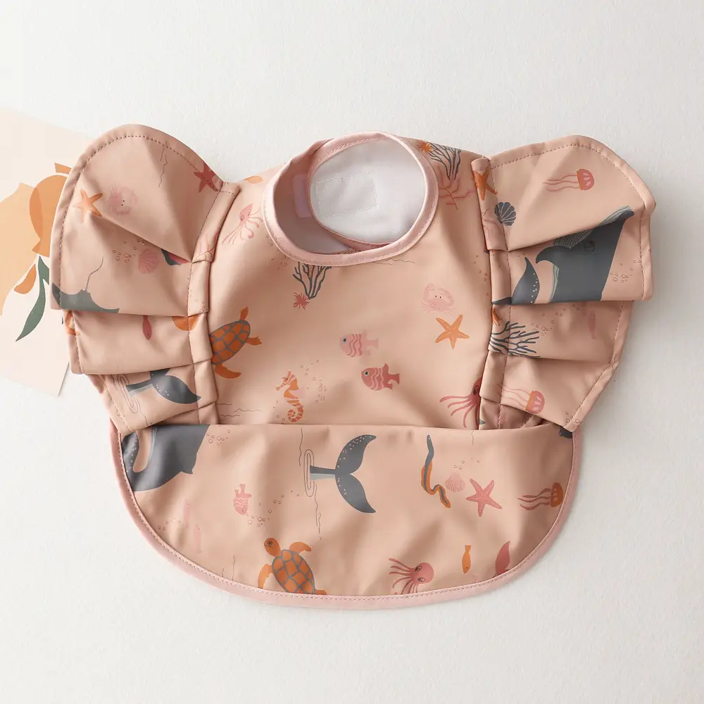 Sweden Retro-Dressing Baby Eating Bib Angel Wings Design - Image 54