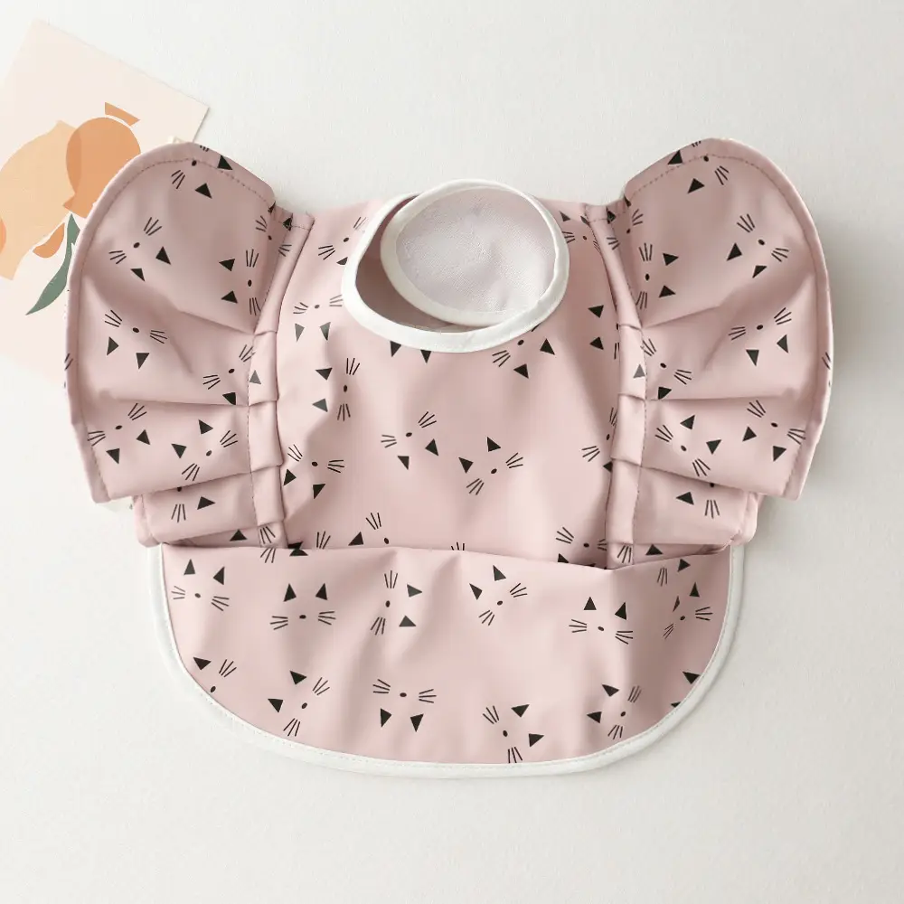 Sweden Retro-Dressing Baby Eating Bib Angel Wings Design - Image 57