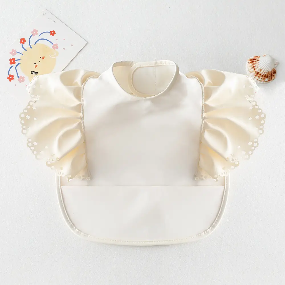 Sweden Retro-Dressing Baby Eating Bib Angel Wings Design - Image 68