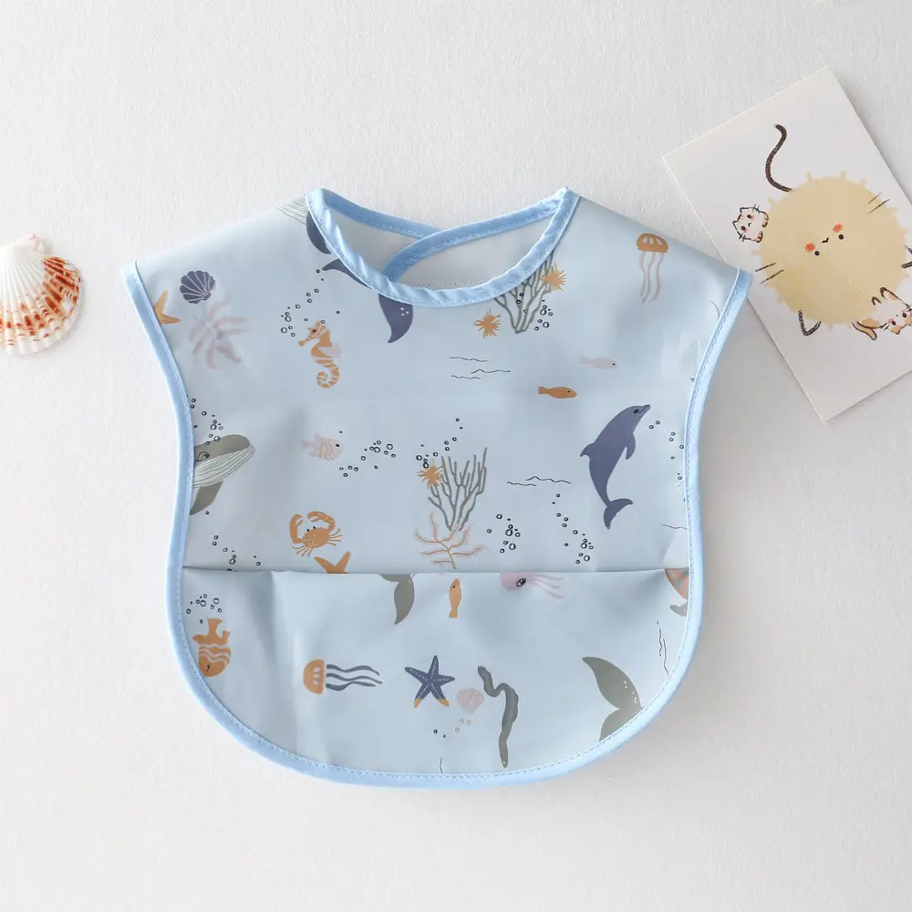 Sweden Retro-Dressing Baby Eating Bib Angel Wings Design - Image 76