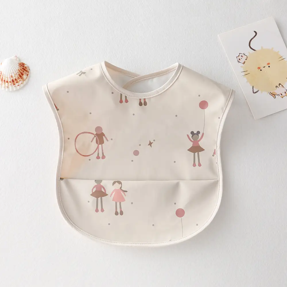 Sweden Retro-Dressing Baby Eating Bib Angel Wings Design - Image 79