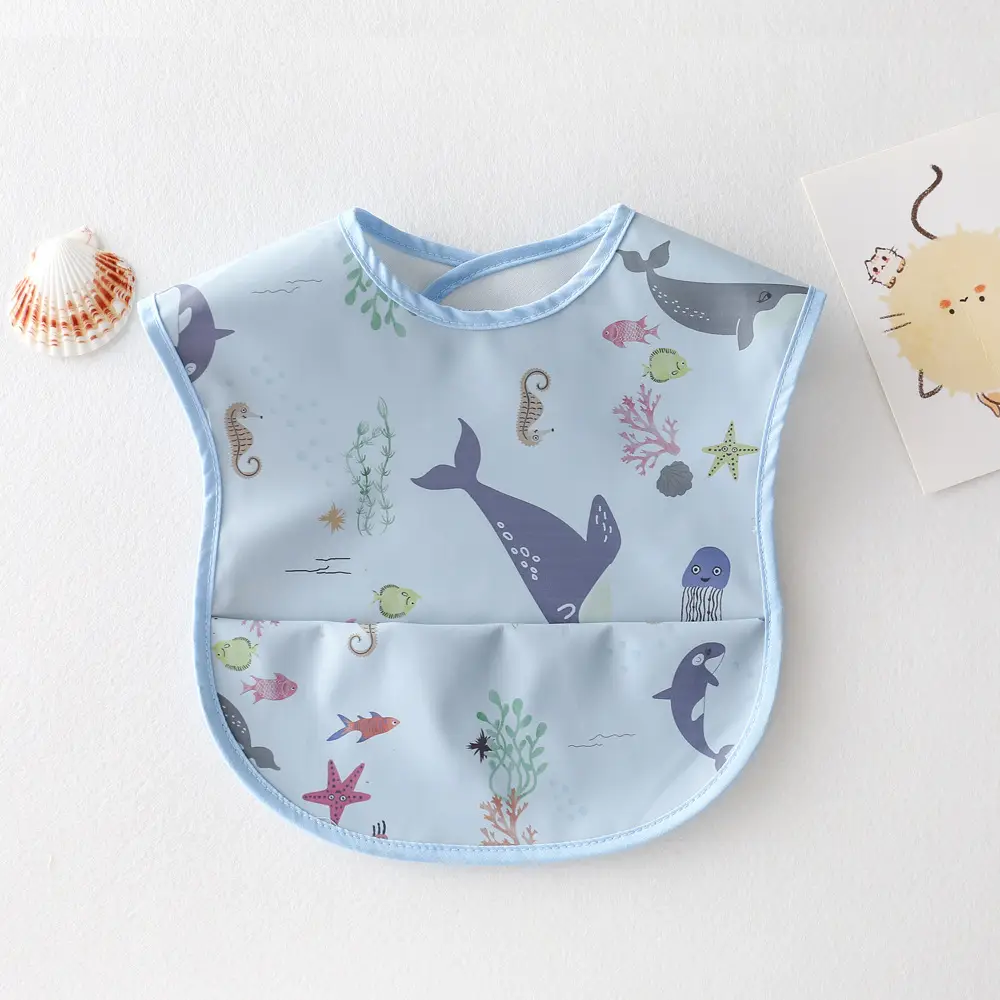 Sweden Retro-Dressing Baby Eating Bib Angel Wings Design - Image 81