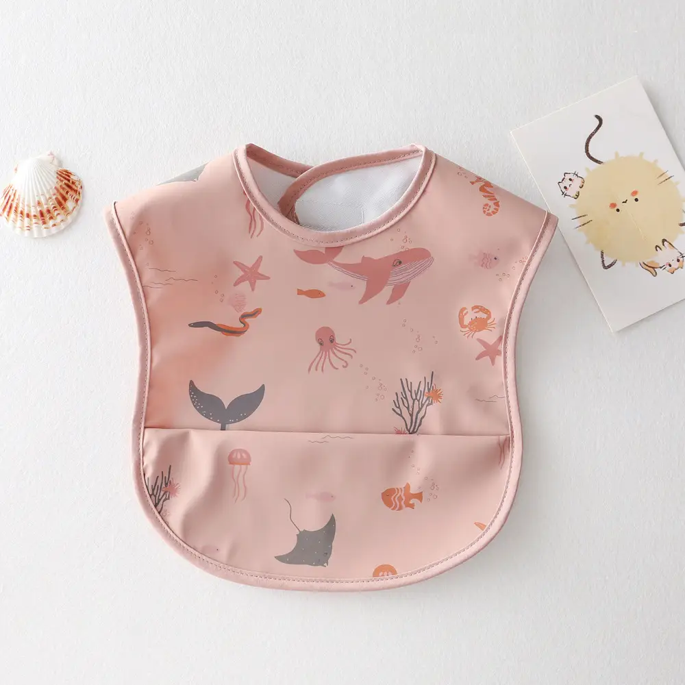 Sweden Retro-Dressing Baby Eating Bib Angel Wings Design - Image 86