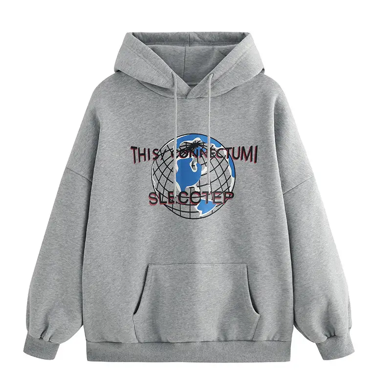 Men Hooded Velvet Jacket Winter Grey New Hong Kong — feature 6