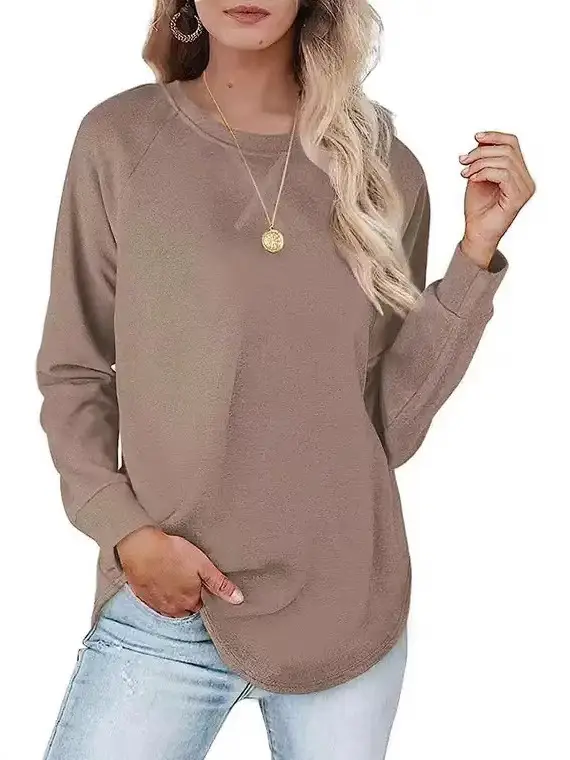 2025 Cross-Border Pullover Sweater Beige Casual Short Sleeve - Image 8