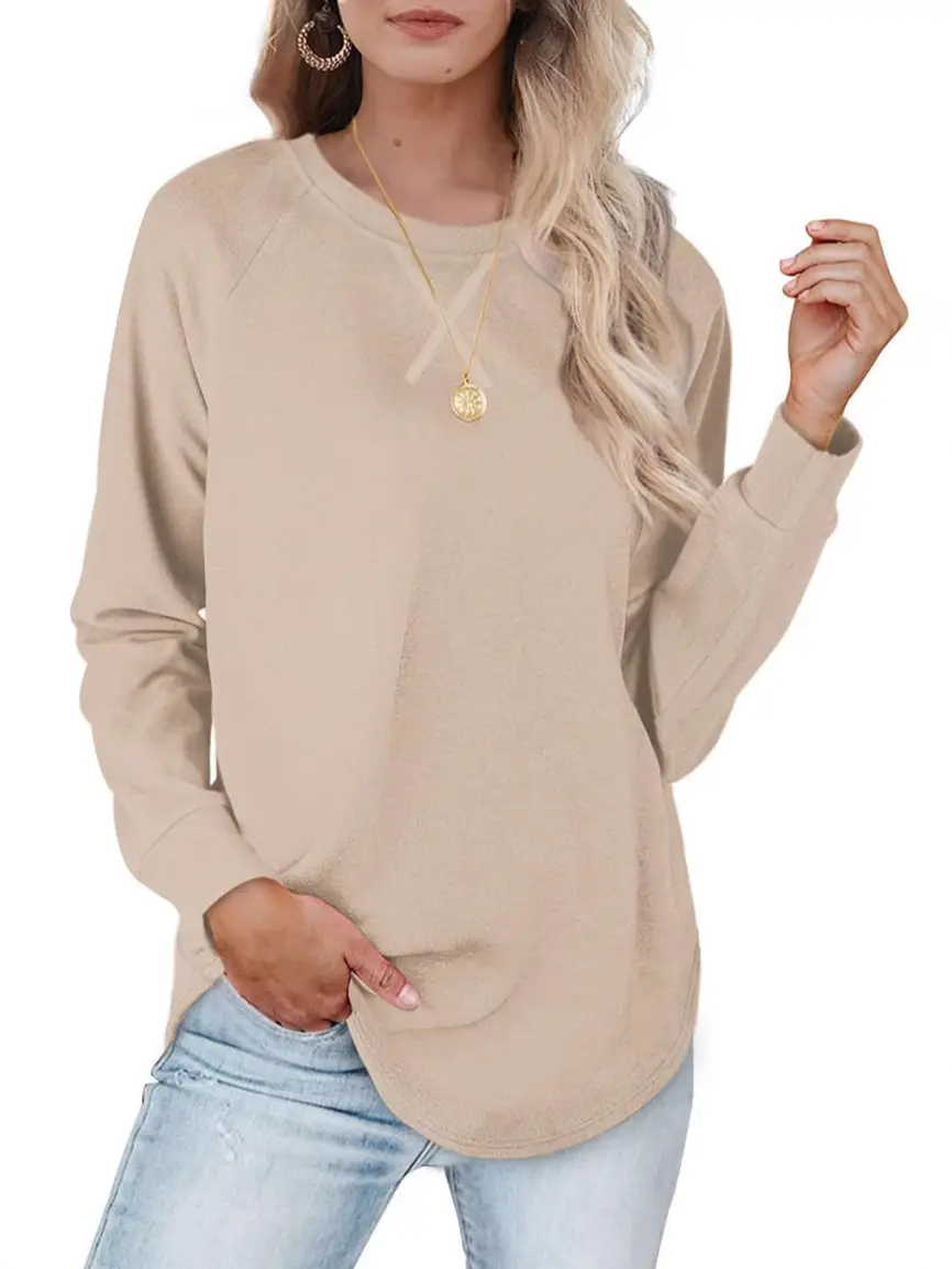 2025 Cross-Border Pullover Sweater Beige Casual Short Sleeve - Image 10