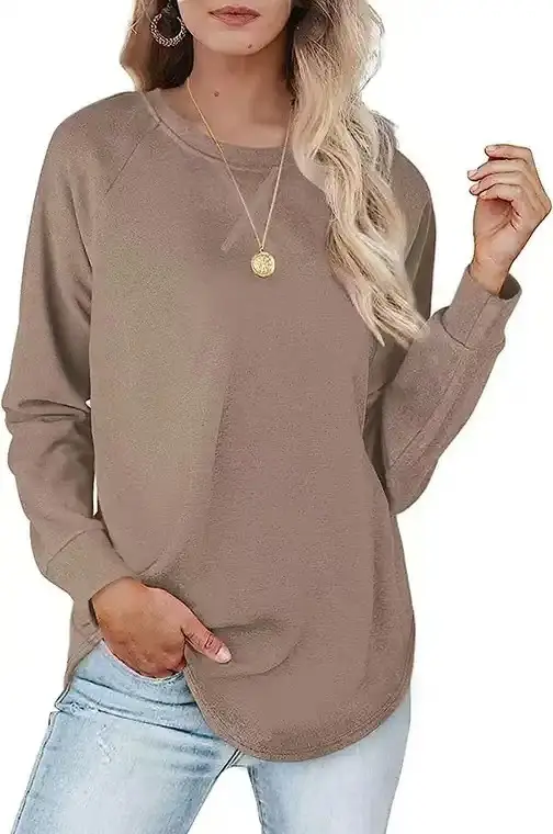 2025 Cross-Border Pullover Sweater Beige Casual Short Sleeve - Image 6