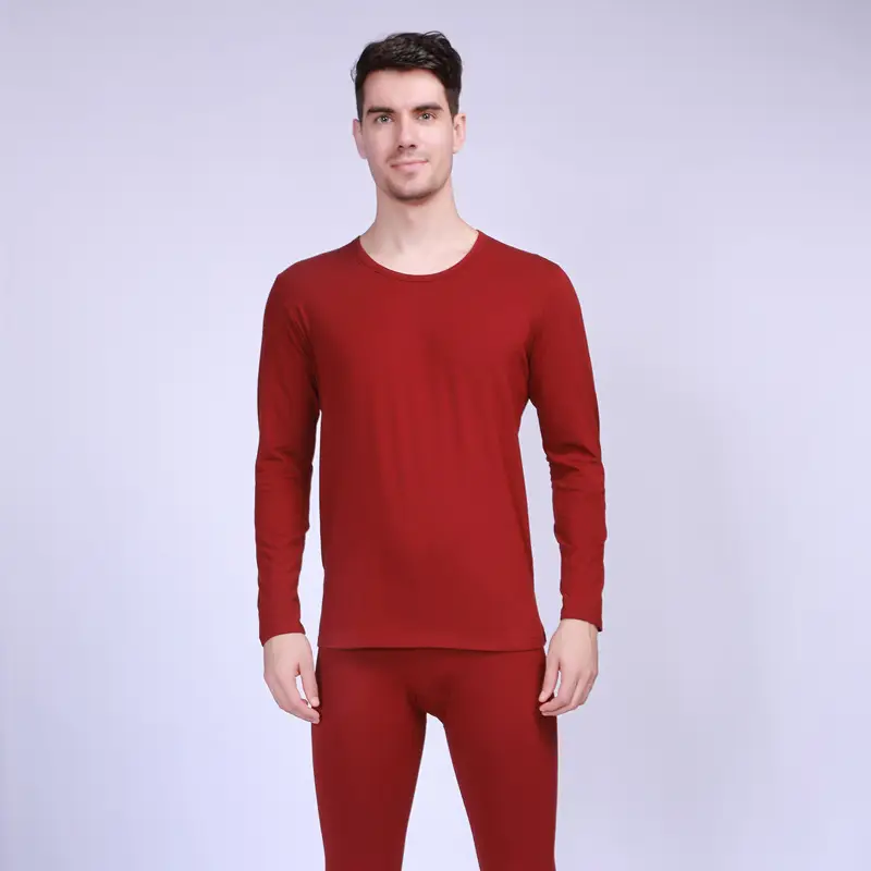 New Men Women Lycra Cotton Long Thin Warm Close Fitting Round Neck Stretch Underwear - Image 4