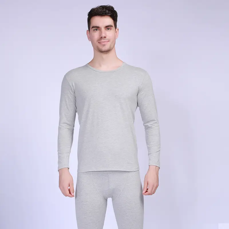 New Men Women Lycra Cotton Long Thin Warm Close Fitting Round Neck Stretch Underwear - Image 5
