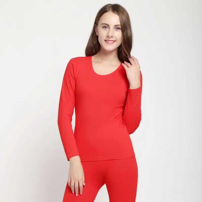 New Men Women Lycra Cotton Long Thin Warm Close Fitting Round Neck Stretch Underwear - Image 7