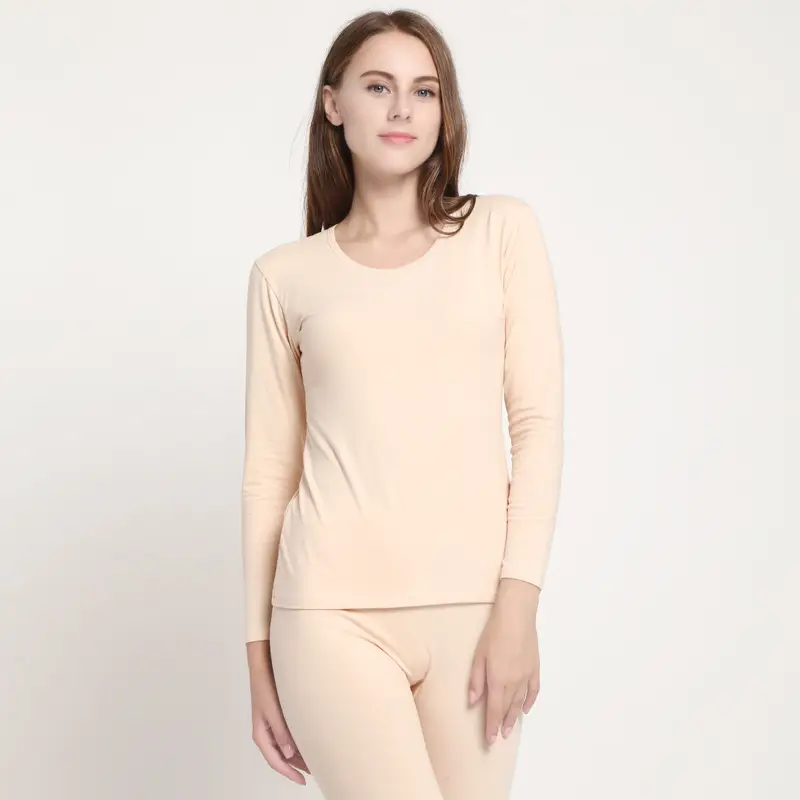 New Men Women Lycra Cotton Long Thin Warm Close Fitting Round Neck Stretch Underwear - Image 8