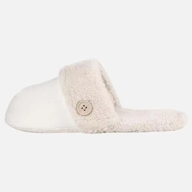 Women Cotton Slippers Green Plush Maternity Warm Winter - Image 25
