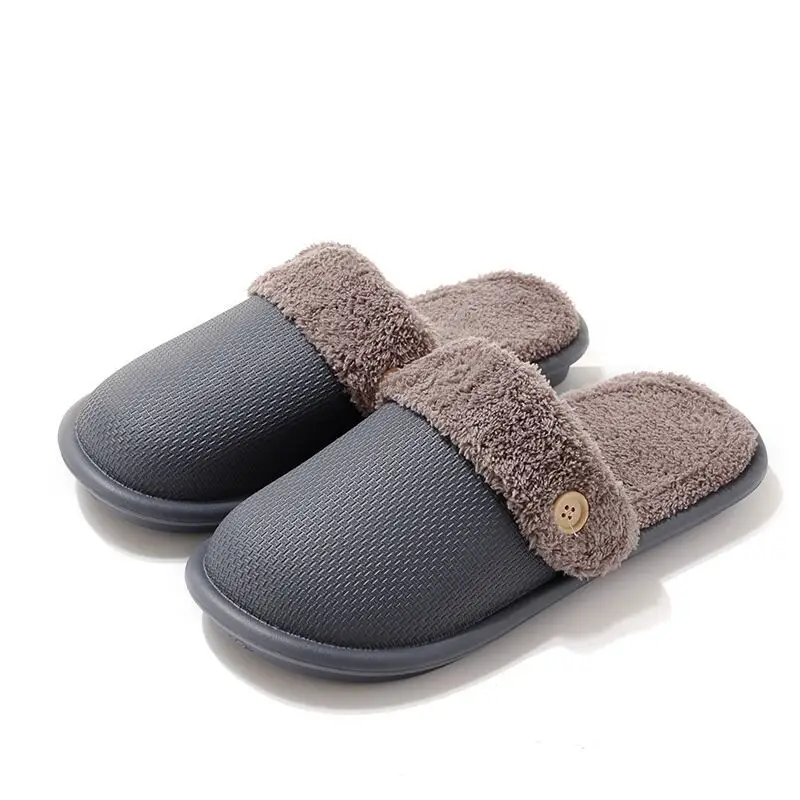 Women Cotton Slippers Green Plush Maternity Warm Winter - Image 5