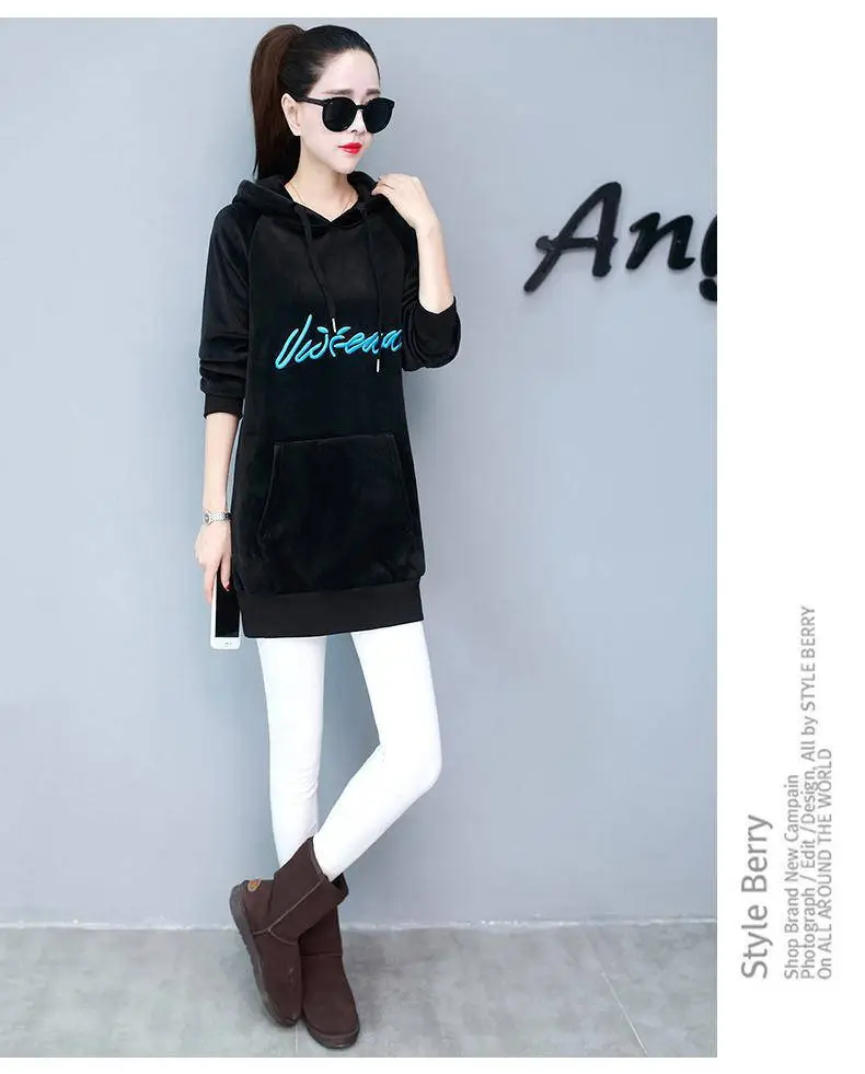 Red Velvet Polo Shirt with Hooded Neck for Women - Image 2