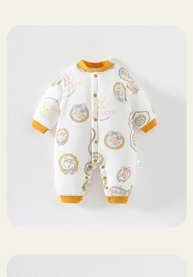 Newborn Baby Cotton Jumpsuit with Car Print — feature 16