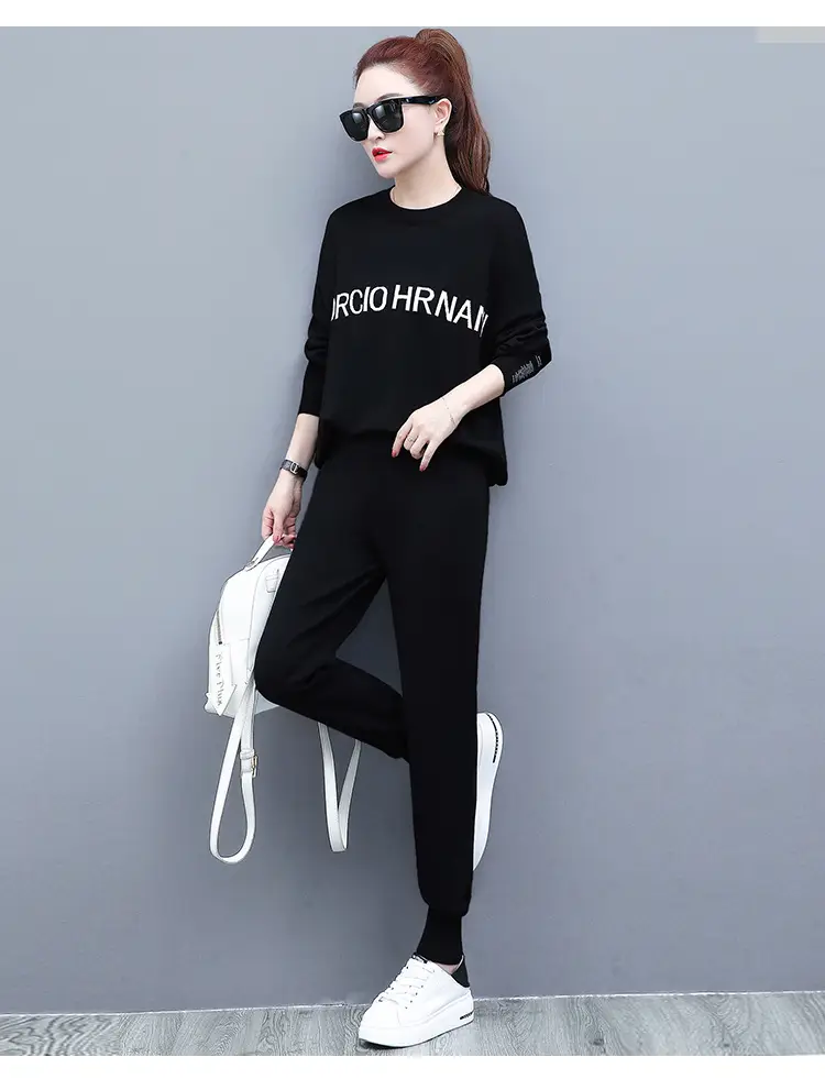 2025 Fat Body Reducing Korean Style Black Sweatpants Set — feature 11