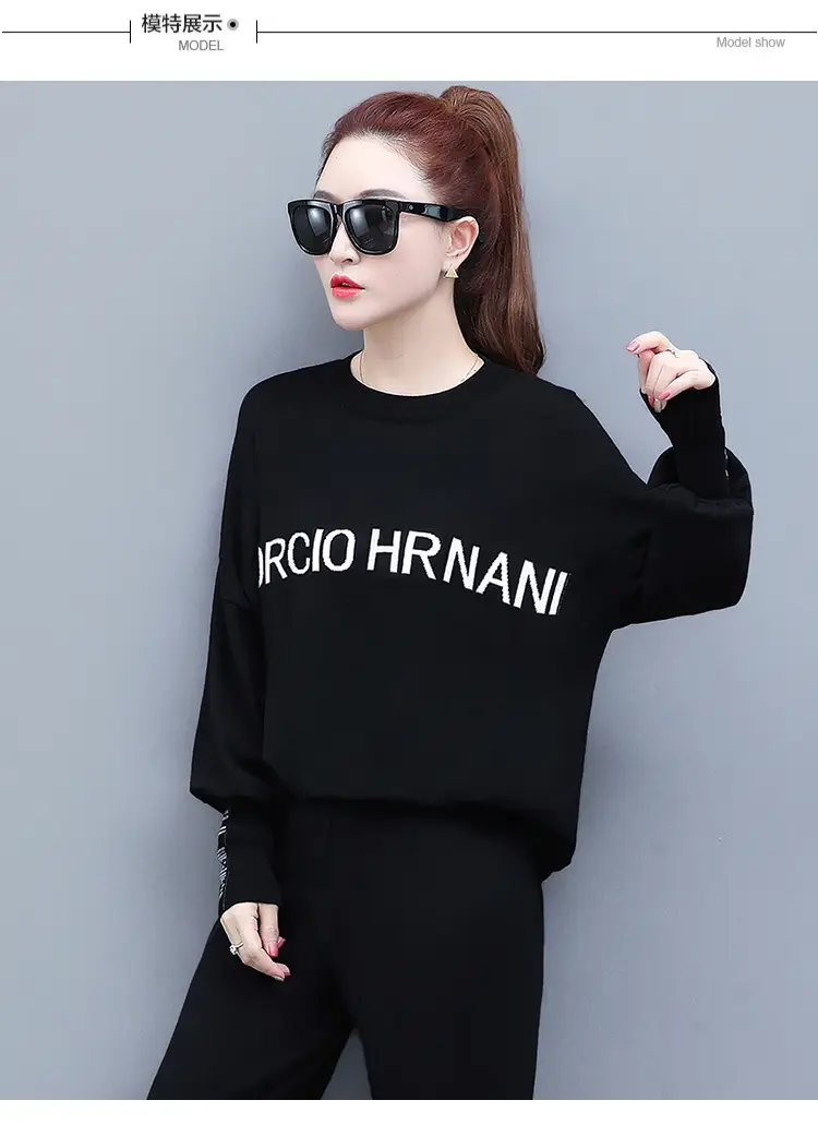 2025 Fat Body Reducing Korean Style Black Sweatpants Set — feature 6