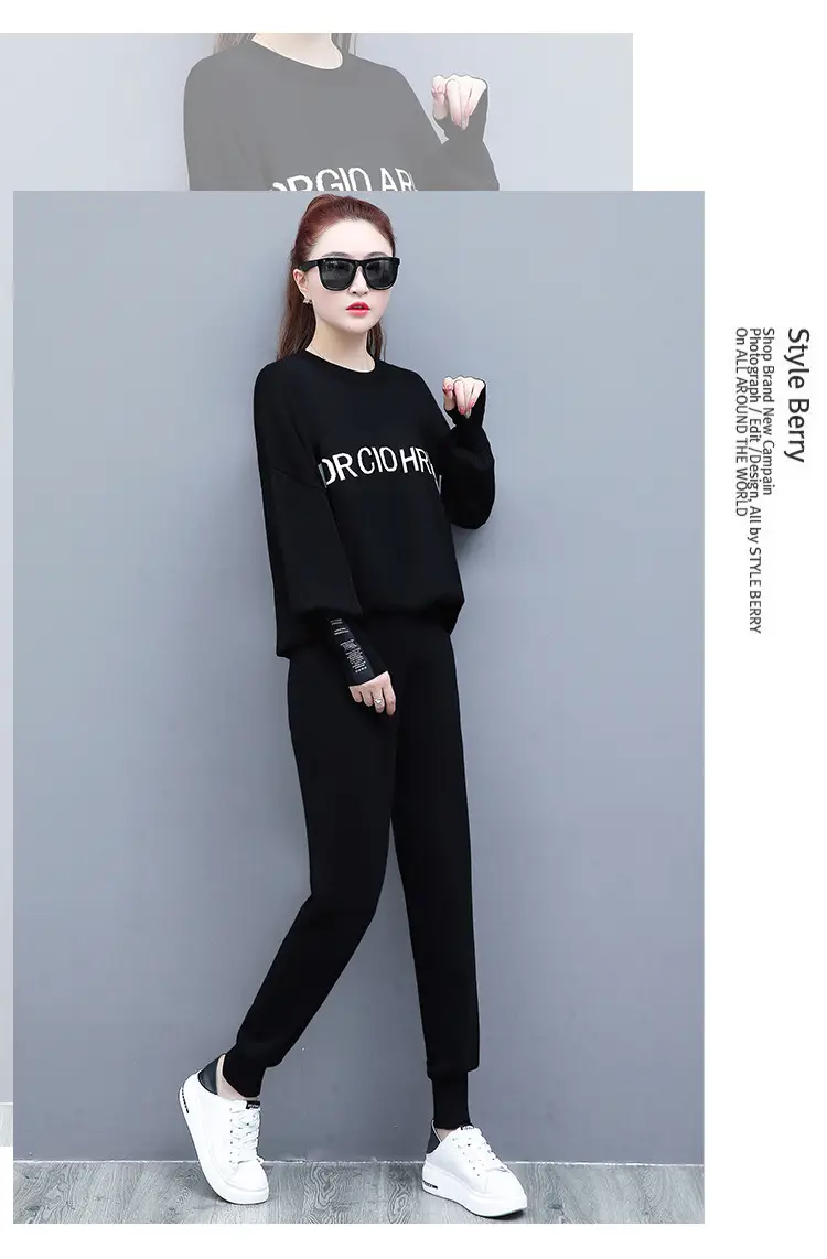 2025 Fat Body Reducing Korean Style Black Sweatpants Set — feature 8