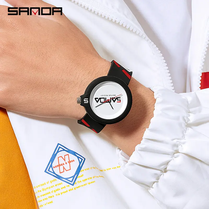 Sanda male and female students quartz watch fashion waterproof watch couple outdoor sports electronic watch factory direct supply - Image 7