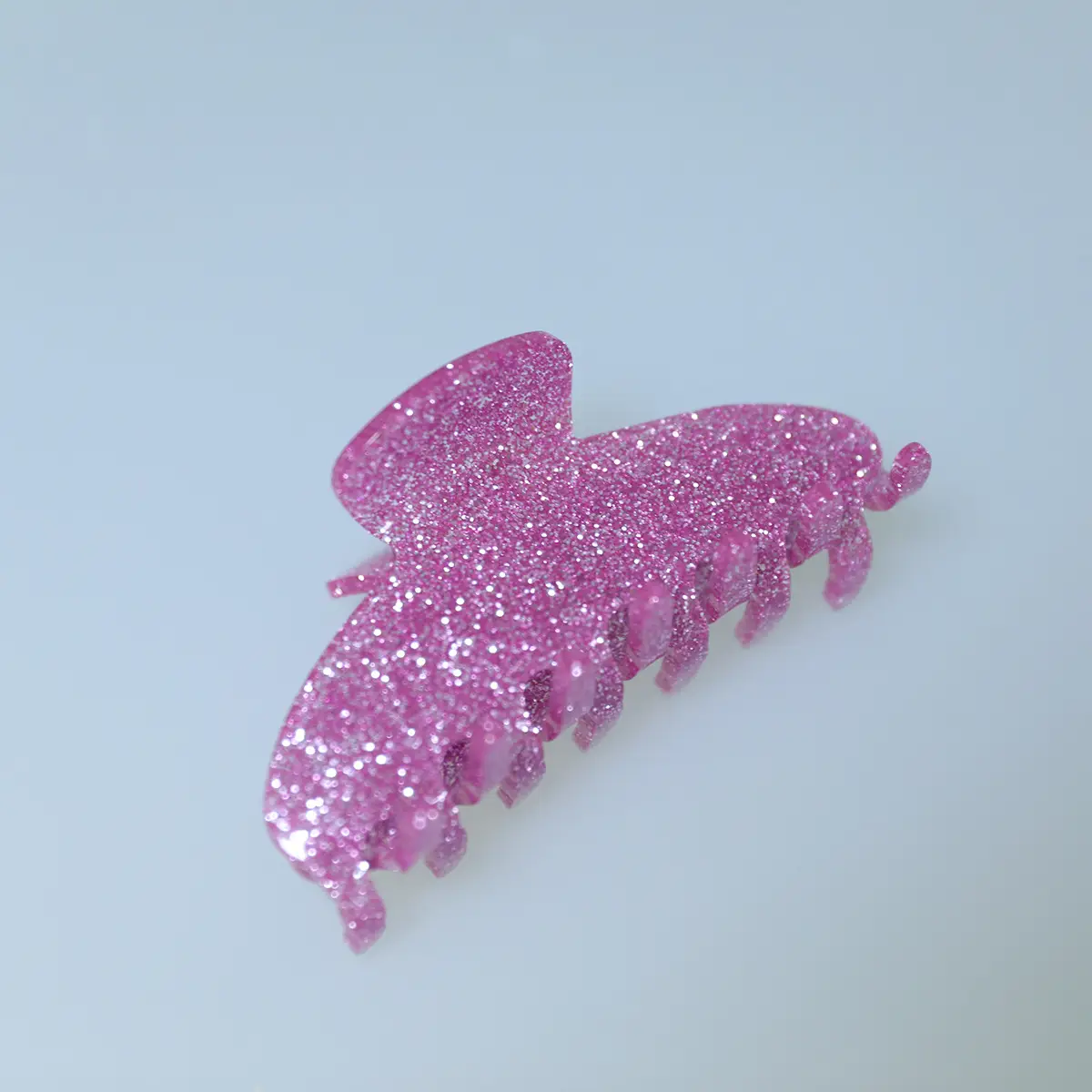 Retro Fashion Hair Clip Shiny Onion Pink