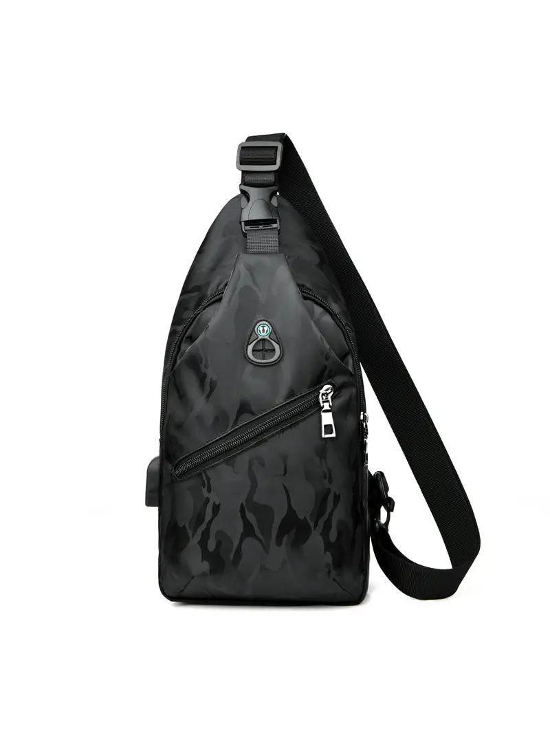 Men's Camo Crossbody Shoulder Bag Outdoor Sports Korean Style