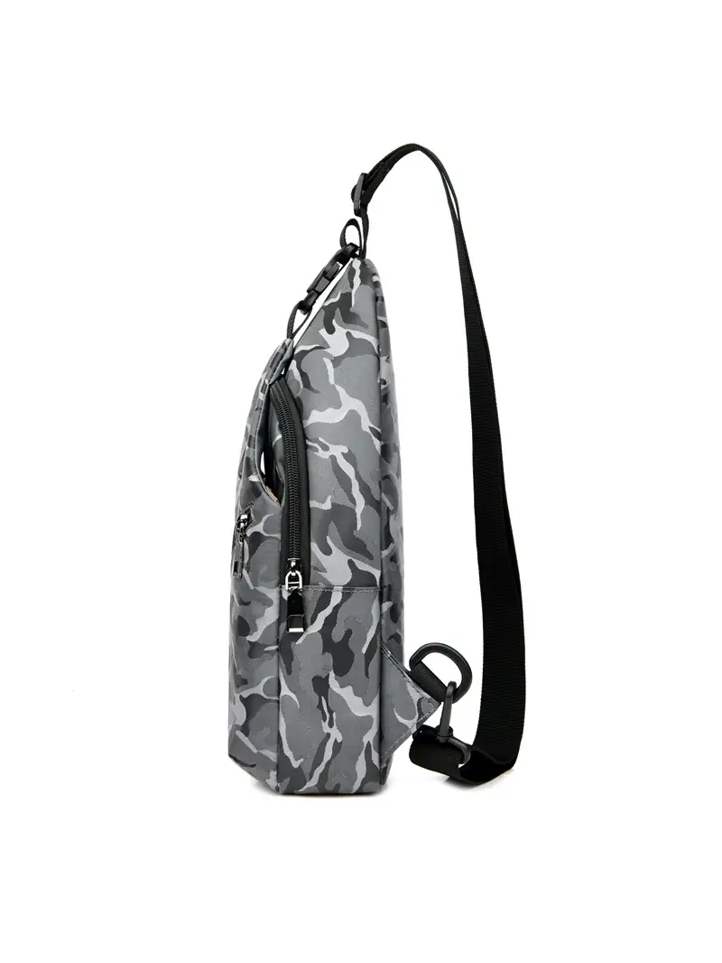 Men's Camo Crossbody Shoulder Bag Outdoor Sports Korean Style