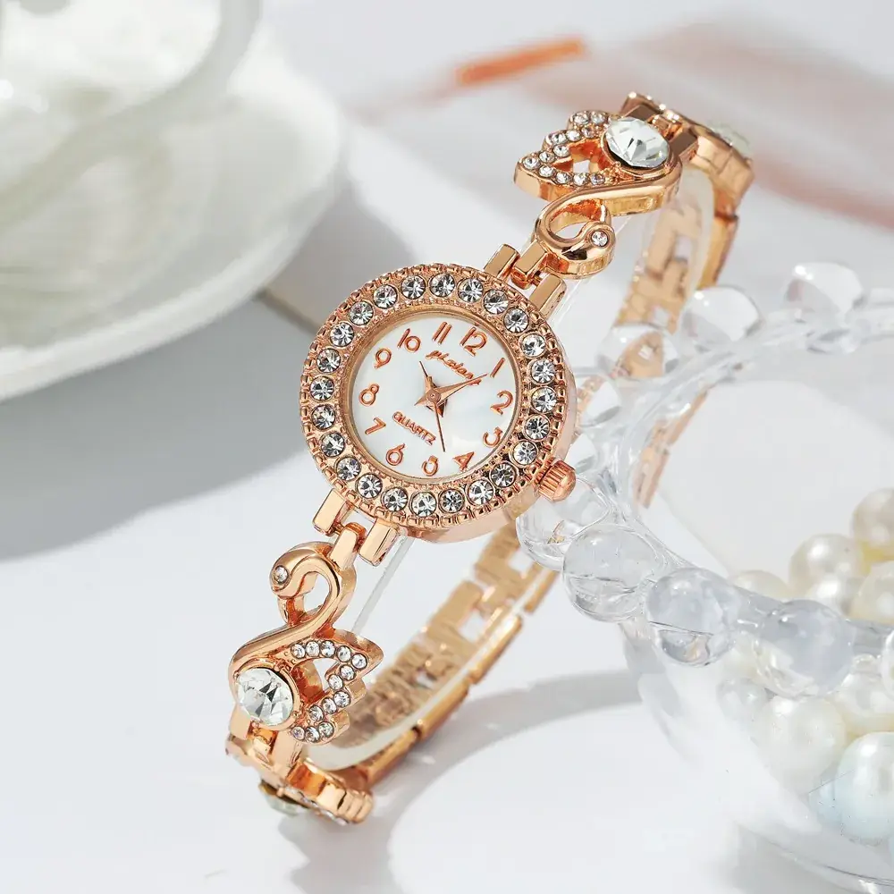 Luxury Diamond Swan Bracelet Watch for Women - Image 5