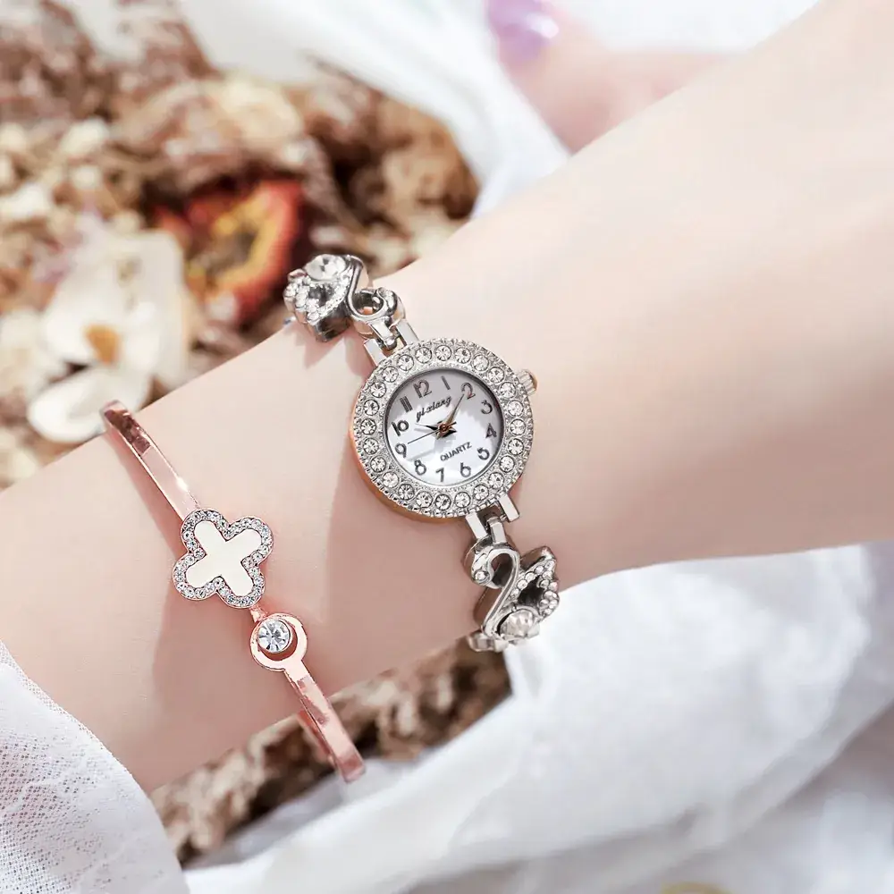 Luxury Diamond Swan Bracelet Watch for Women - Image 7