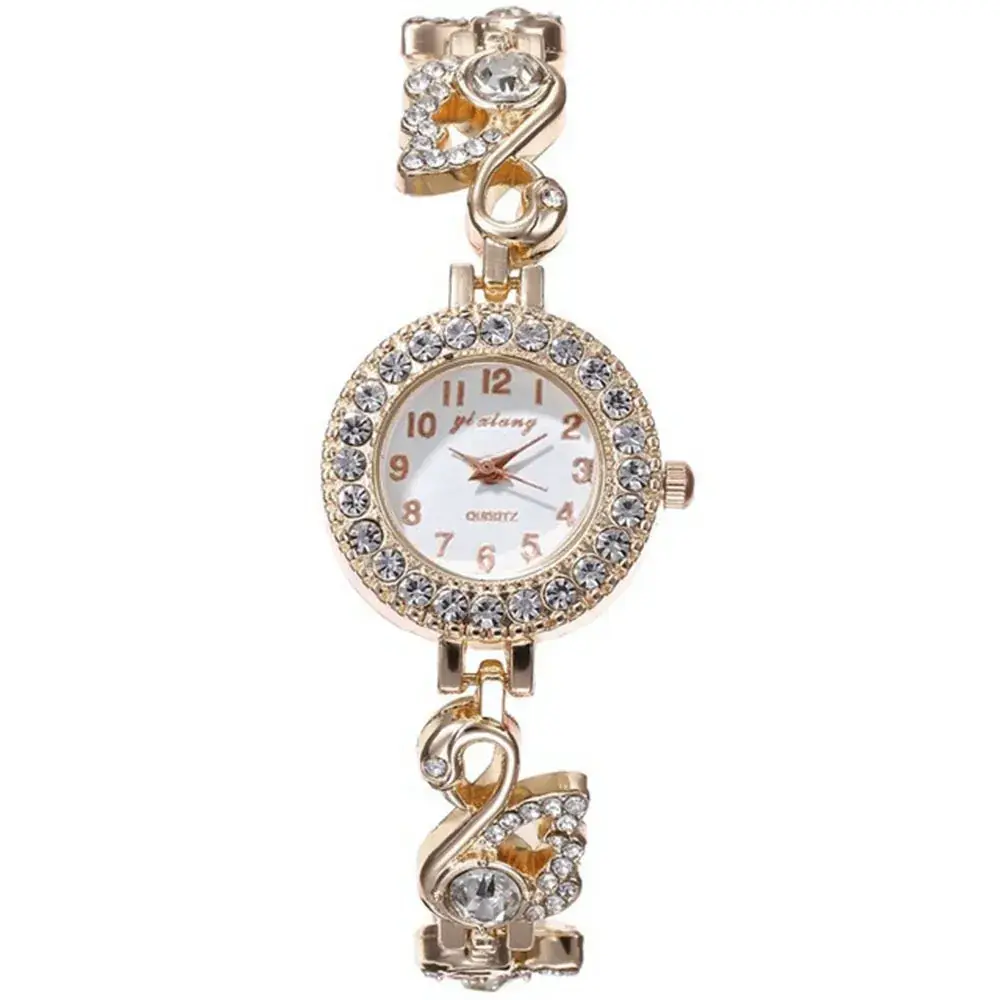 Luxury Diamond Swan Bracelet Watch for Women - Image 2