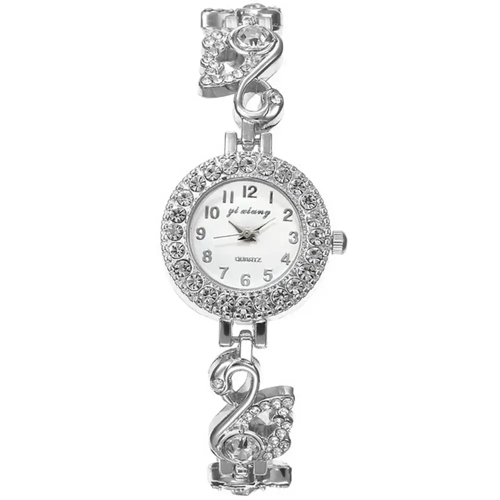 Luxury Diamond Swan Bracelet Watch for Women - Image 3