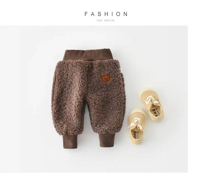2024 Winter Baby Leg Panties Cartoon Rhombus Plaid Thickened Butt-Covering Pants — feature 46
