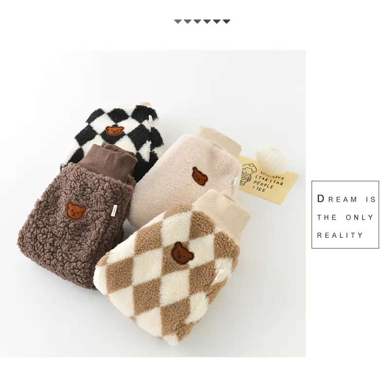 2024 Winter Baby Leg Panties Cartoon Rhombus Plaid Thickened Butt-Covering Pants — feature 49