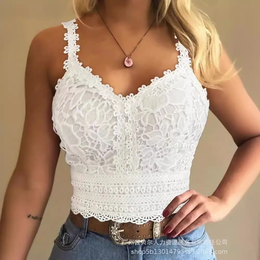 Women's Floral Lace Underwear Vest FR220 Series - Image 10