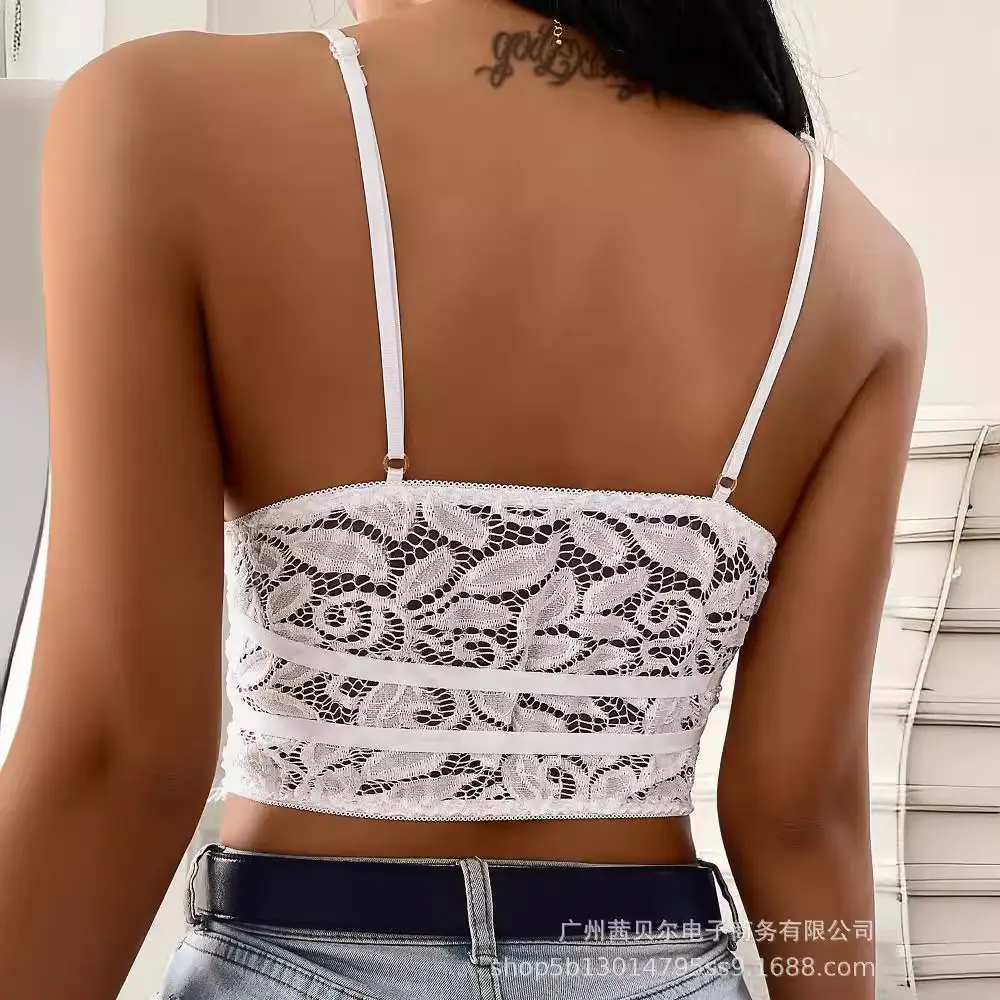 Women's Floral Lace Underwear Vest FR220 Series - Image 12