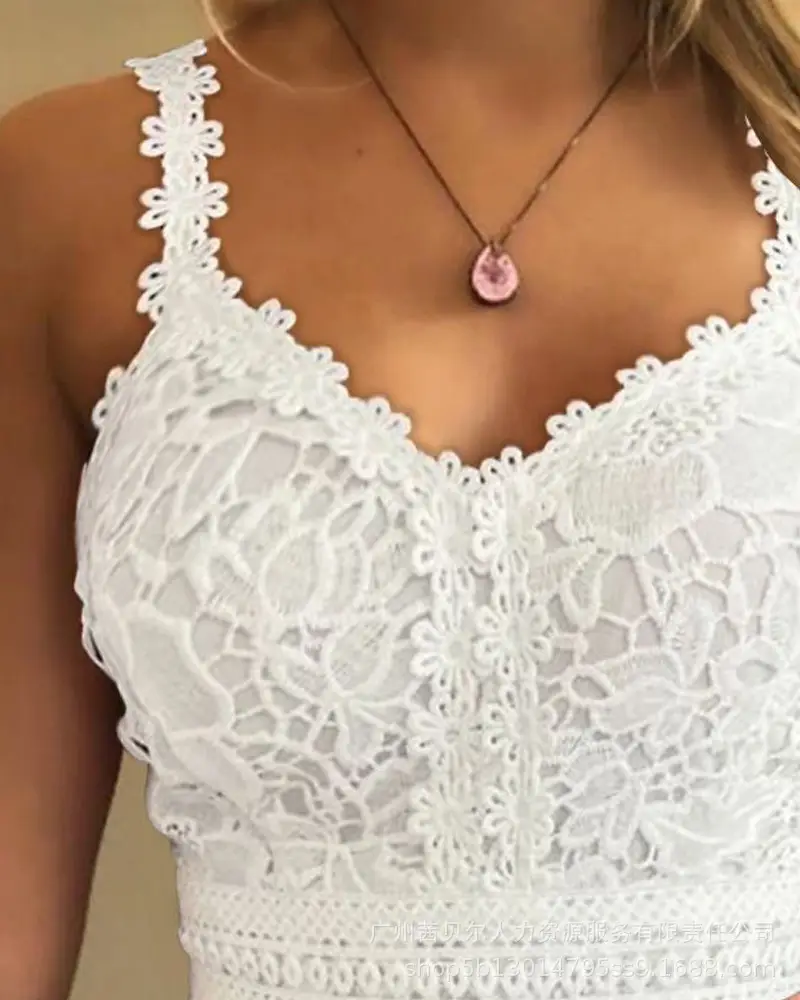 Women's Floral Lace Underwear Vest FR220 Series — feature 27