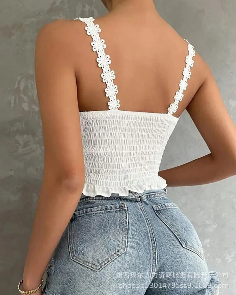 Women's Floral Lace Underwear Vest FR220 Series — feature 28