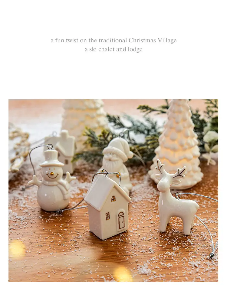 Nuchi Mini Snowman Christmas Pendant 5.9cm — feature 11