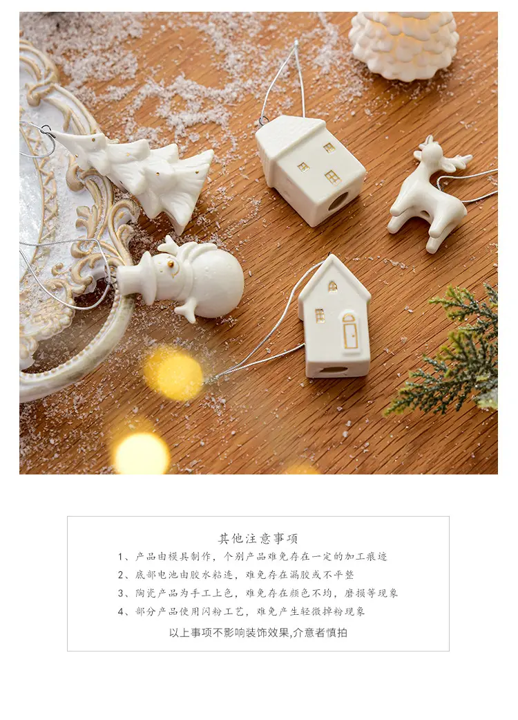 Nuchi Mini Snowman Christmas Pendant 5.9cm — feature 12