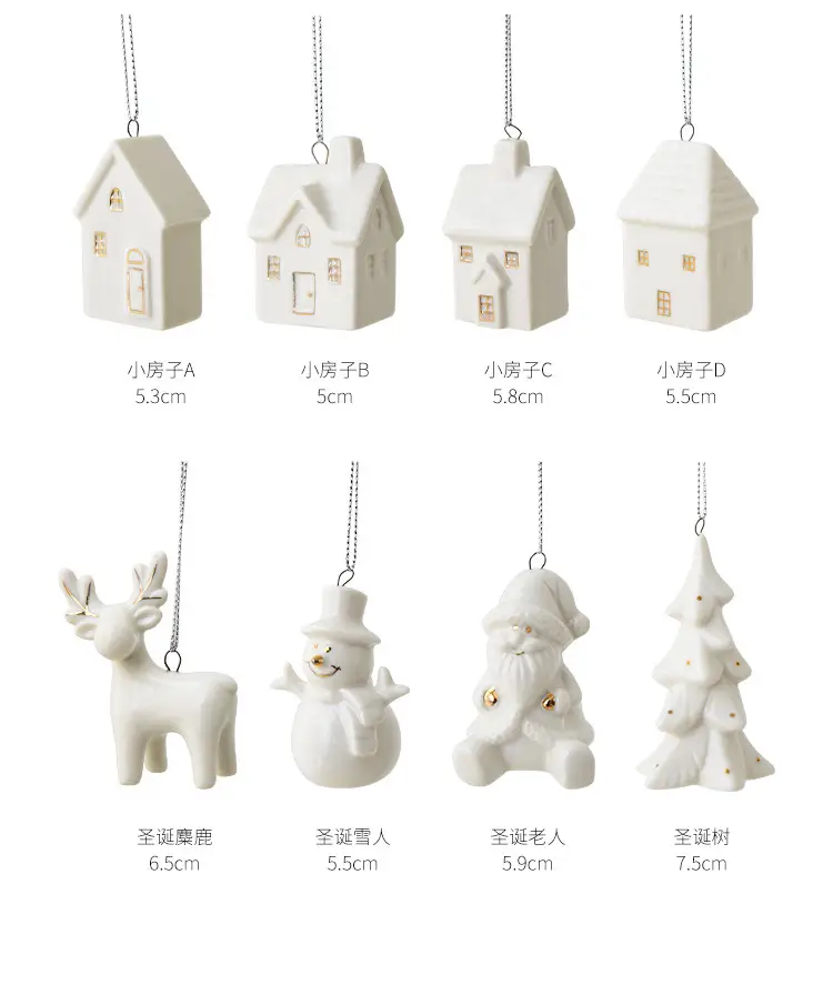 Nuchi Mini Snowman Christmas Pendant 5.9cm — feature 5