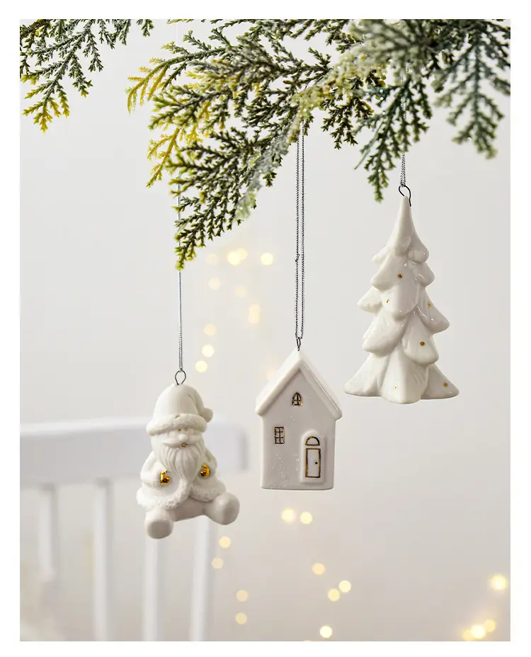 Nuchi Mini Snowman Christmas Pendant 5.9cm — feature 6